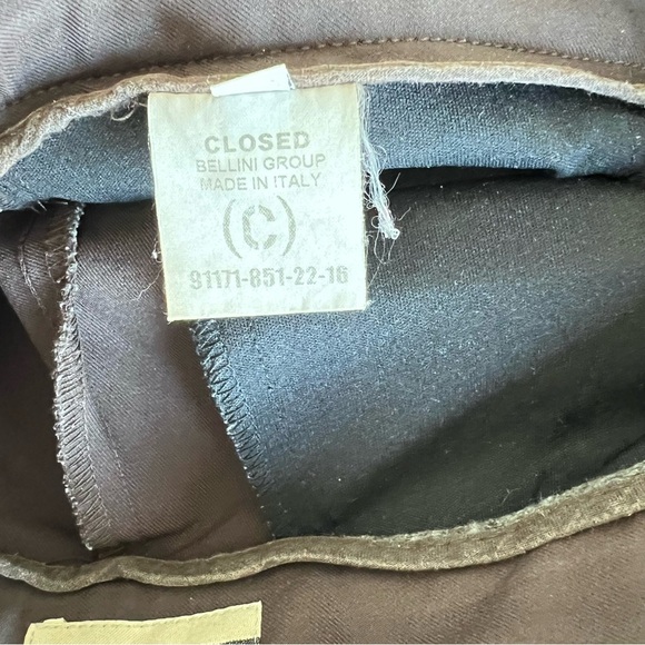 Closed Men’s Brown Trousers‎ Leg Zipper - Picture 5 of 16
